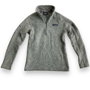 Patagonia Better Sweater Women's XS Jacket Fleece Pullover Gray—EMBROIDERED